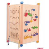Triptyque de grands jeux en bois