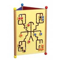 Tryptique de jeux muraux colorés