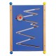 Grand jeu mural Zick Zack bleu