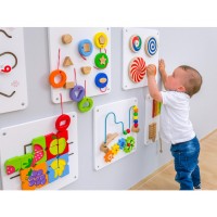 Ensemble de 6 jeux muraux en bois