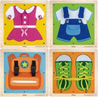 Jeu mural Montessori : habillage