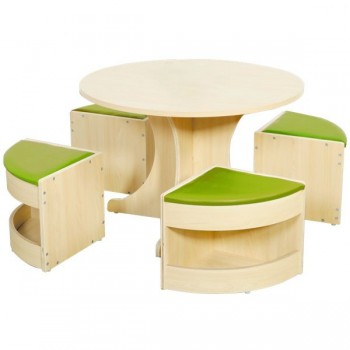 Ensemble table + 4 sièges enfants