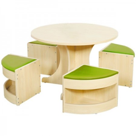 Ensemble table + 4 sièges enfants