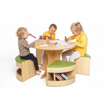 Ensemble table + 4 sièges enfants