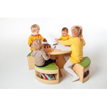 Ensemble table + 4 sièges enfants