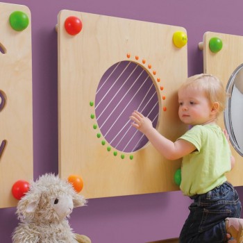 Set de 3 jeux muraux en bois Parcours