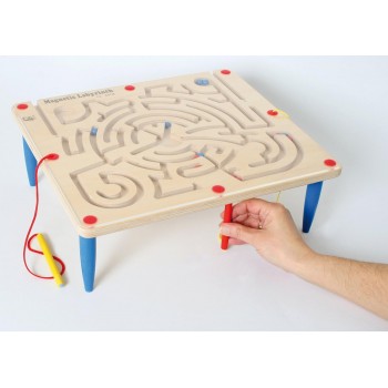 Grand labyrinthe magnétique bois