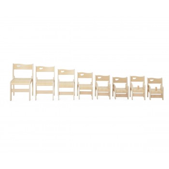 Lot de deux chaises basses enfant (avec accoudoirs)