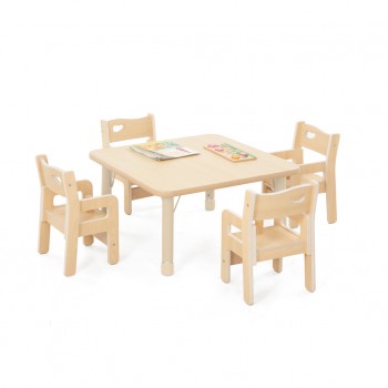 Lot de deux chaises basses enfant (avec accoudoirs)